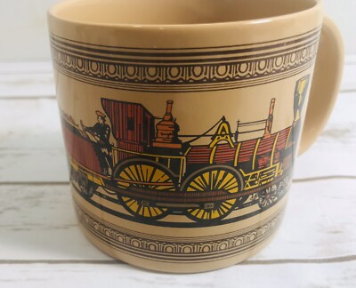 1980 Vintage Chaps Western Express Eisenbahn Sammlerstück Zug Kaffeebecher 10 Unzen 