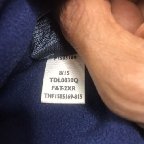 TOMMY HILFIGER Youth QUILTED HOODIE JACKET BLUE BLACK XL TG/XG 16 R041022 - Picture 6 of 8