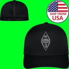 Kemper Audio Amplification Black Hat Baseball Cap Size S/M & L/XL