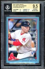 Mookie Betts Rookie Card 2014 Topps Update Wal-Mart Blue Border #us26 BGS 9.5