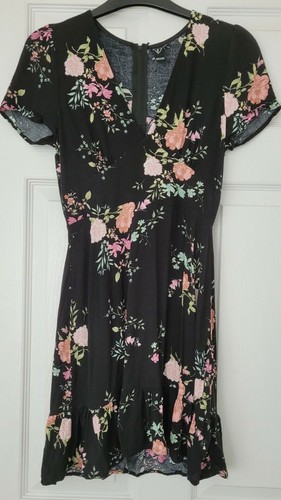 Windsor Womens V Neck Black Dress with 