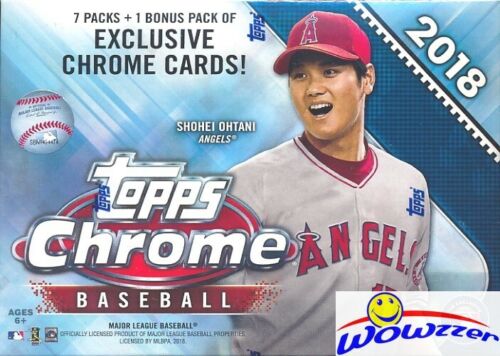 2018 Topps Chrome Baseball EXCLUSIVE Factory Sealed Blaster Box-SEPIA REFRACTORS - 第 1/2 張圖片