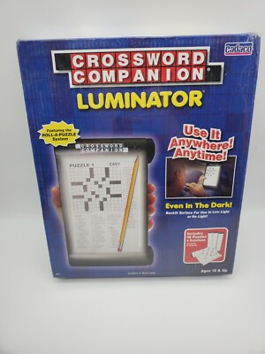 Cadaco Crossword Companion Luminator lluminated Handheld Cross Puzzles