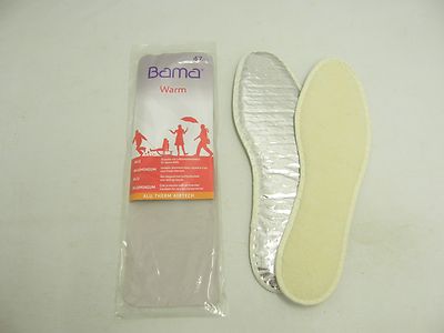 Bama Airtech Alu Therm Warm Insole Gr36-49 Against Cold Feet Alu Wool Fleece