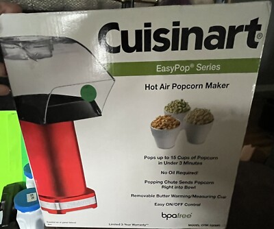Popcorn Machine Hot Air Electric Popper Kernel Corn Maker No Oil Popcorn Maker