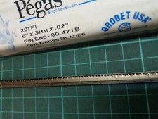 Peagus/Grobet 6" Regular Long Scroll Saw Blades 1 DZN Made in Switzerland 90.471