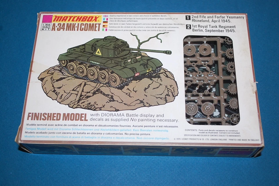 Matchbox PK-72 - A-34 Mk.I Comet scala 1/76 - Immagine 2 di 2