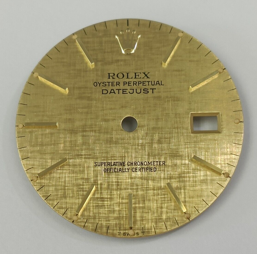 RELOJ ROLEX DATEJUST 16013 ESFERA TEXTIL CHAMPÁN 28 MM (REEDICIÓN Y 100% ORIGINAL) - Imagen 2 de 5