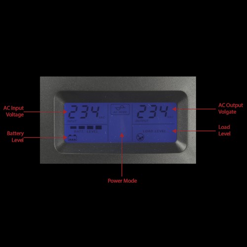 Gruppo di continuità UPS 1500VA 900W con display LCD 4 uscite - Photo 3/3