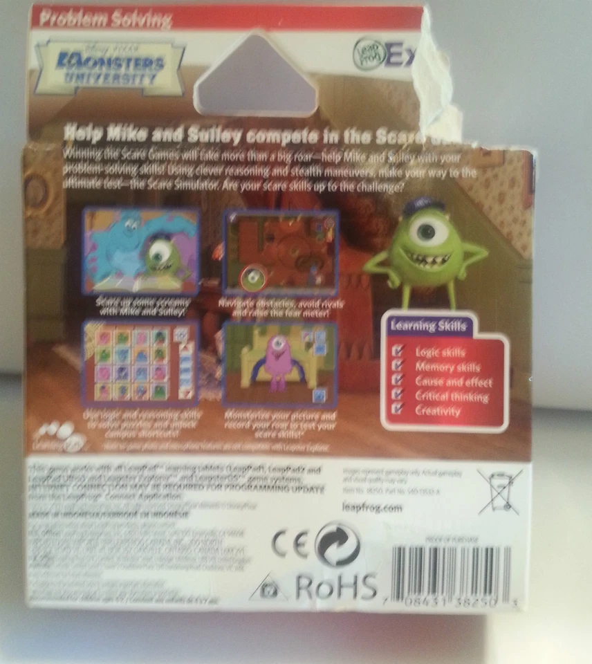 New Leap Frog Disney MONSTERS UNIVERSITY Game for LeapPad Tablet & LeapsterGS - Image 2 of 4