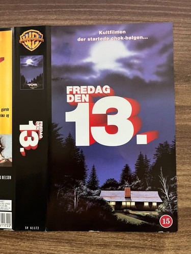 Vintage Friday the 13th Betsy Palmer VHS Cover Only - Danish Edition - No Tape - Picture 3 of 3