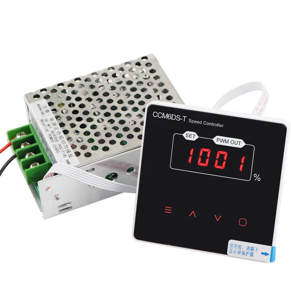DC 12-80V 30A PWM Motor Speed Controller Digital Display Soft Start Delay Stop - Image 2 of 4