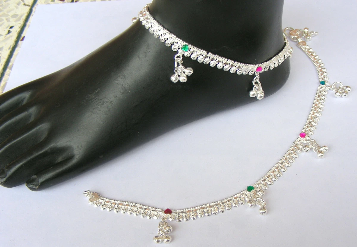 New model silver payal top