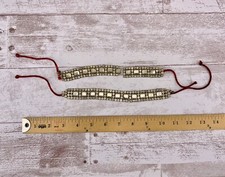LOT 2 Piece Antique Vintage 1920s Rhinestone Headbands For Repair AS IS