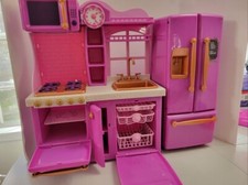 Our Generation Doll Red Gourmet Kitchen and Fridge Fits American Girl Dolls