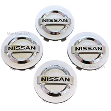 Set of 4 Silver Nissan Wheel Center Cap 54mm for Altima Maxima Murano Versa Leaf