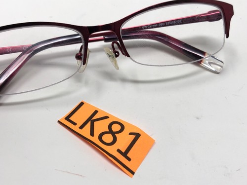 Gant GW CARMEL SBU 52-16-135 Eyeglass Frame Womens Sleek Metal Half Rim Red LK81 - Picture 9 of 9