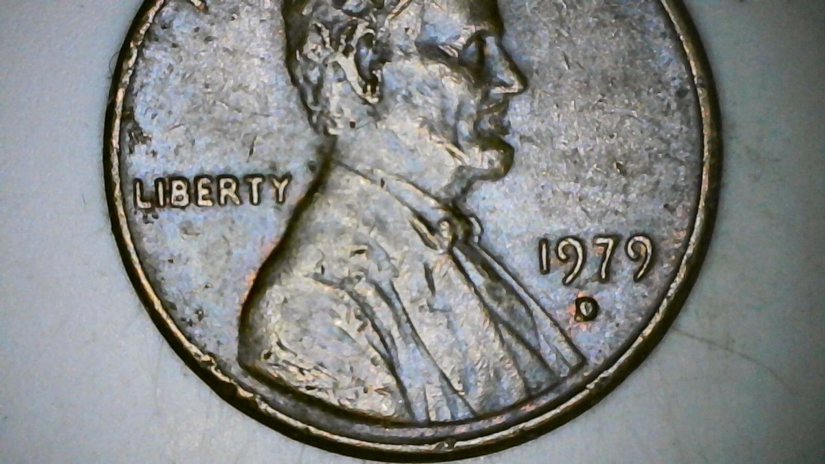 1979 D penny Filled in mint mark. RARE Coin Circulated Lincoln