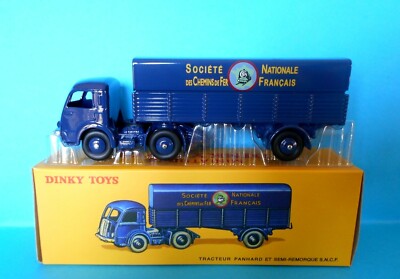 Dinky Toys France - Tracteur Panhard Avec Remorque SNCF, échelle 1/43, état D'occasion