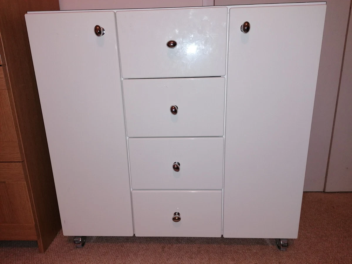 chest of drawers used 4 drawer white laminate eBay