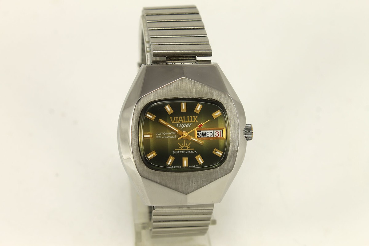 Excellent VIALUX SUPERSHOCK 25 Jewels ETA 2789-1 Automatic Swiss