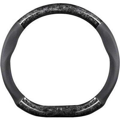Car Steering Wheel Sleeve,D-Type Forging Carbon Fiber and Leather Steering Wh...