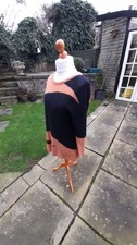 In Wear Copenhagen 1969 Long Black And Orange Mohair Mix Jumper (M)