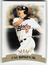 2011 Topps Tier One #80 Cal Ripken Jr. BASEBALL Baltimore Orioles