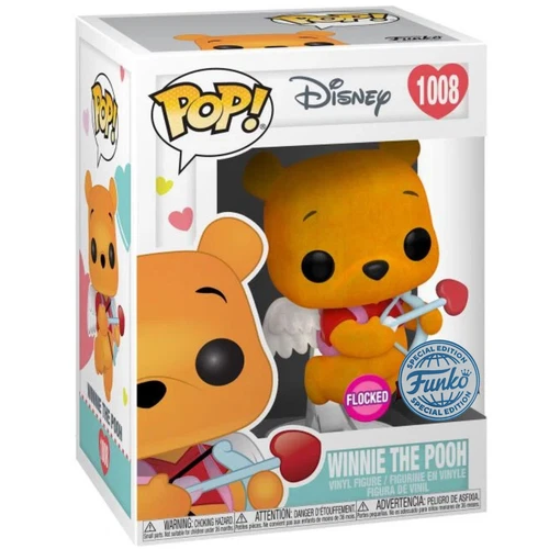 Winnie the Pooh [Valentine Cupid] (Flocked Special Edition) #1008 - Funko Pop!