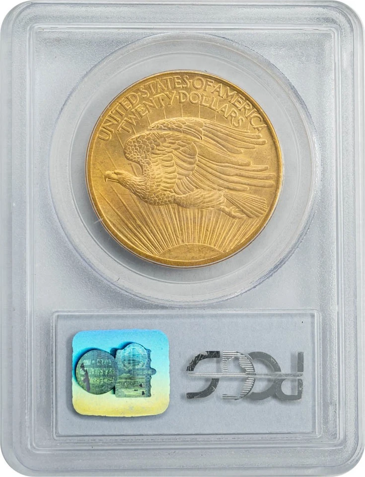 Oro Saint Gaudens 1907 $20 MS63 PCGS 950456-1 Foto 2 de 4