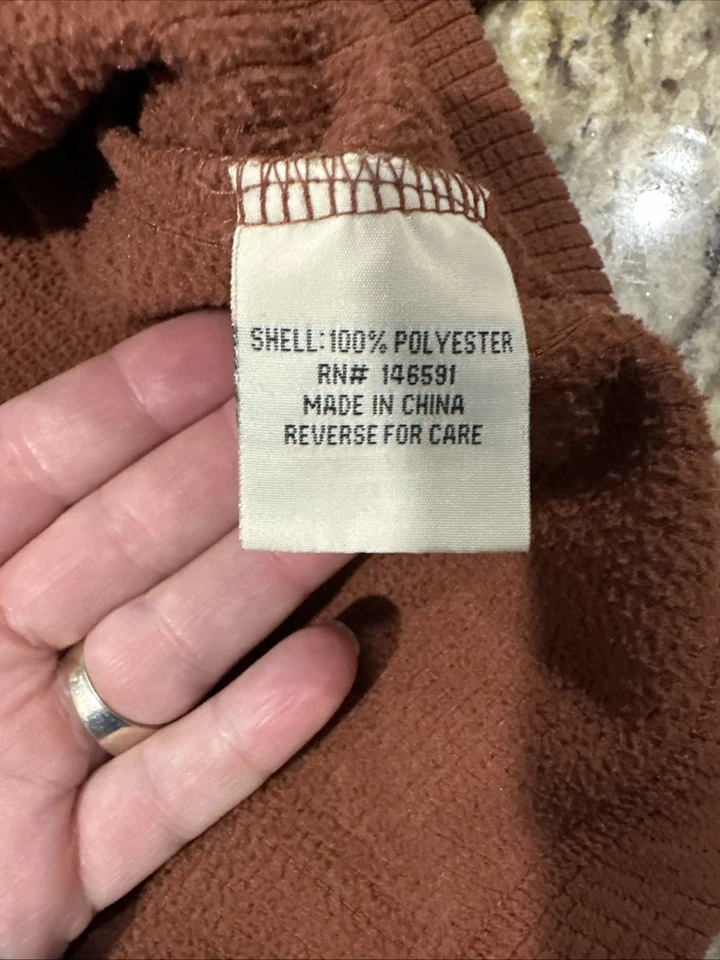 Drake Waterfowl Systems Square Check Camp Fleece 1/4 Zip Pullover Size L - Image 4 of 4