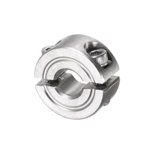 Double Split Clamp-On Shaft Collar 1/4" Bore Two-Piece Clamping Collar 11/16" OD