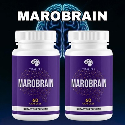 Marobrain Capsules - Premium Maro Brain Memory Support Supplement 120ct