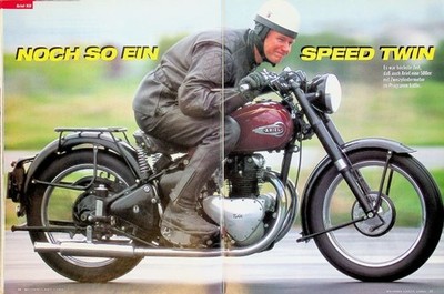 Motorrad Classic 1501) Ariel KH in einer seltenen Vorstellung auf 6 Seiten