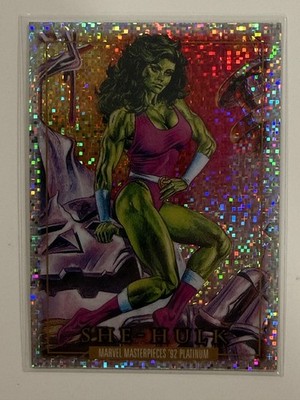 2024 Marvel Masterpieces  92 Platinum MINI BOXES BOX #82 She-Hulk VHTF *