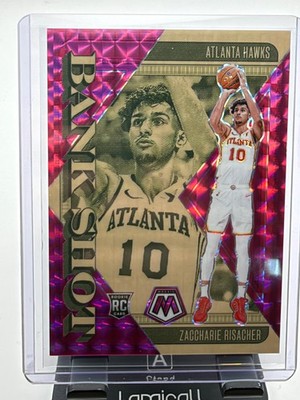 Zaccharie Risacher 2024-25 Panini Mosaic Bank Shot Mosaic Pink #3 (RC) /149