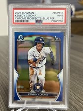 2023 Bowman - Chrome Prospects Kenedy Corona #BCP-148 Blue Refractor /150 (RC)