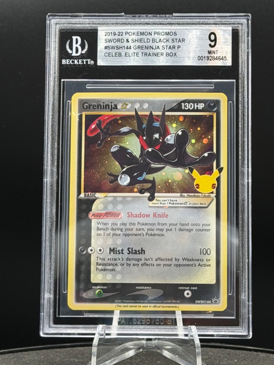 2019-22 Pokemon PROMOS Greninja GOLD STAR SWSH144 Celebrations ETB