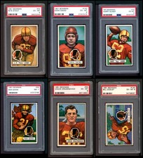 1951 Bowman Washington Redskins Team Set 6 - EX/MT 6584833