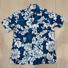 Vintage Royal Hawaiian Shirt Barkcloth 1960s 70s Sz M Tiki Tropical Made Hawaii