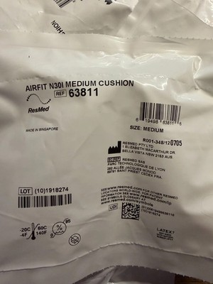 2 - Airfit N30i Medium Nasal Cushion 63811 for ResMed New And Sealed