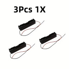 3 pack Battery Power Box Holder for 18650 3.7v Button Top Single RC Power Supply