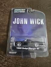 1968 Dodge Charger R/T Gloss Black with Vinyl Black Top "John Wick" (2014) Movie