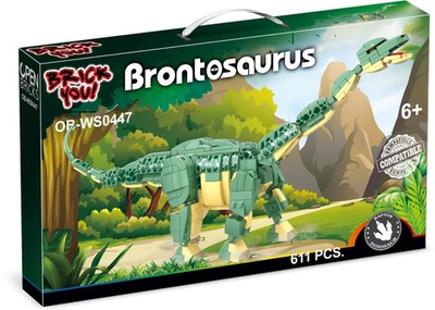 OPEN BRICKS OB WS0447 Brontosaurus   Detailreiches Dinosaurier Klemmbaustein Set