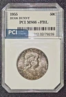 1955 50C "Bugs Bunny" FS-401 FBL Franklin Half Dollar