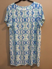 Jude Connally Short Sleeve Shift Sheath Ella Dress Size XL Made In USA