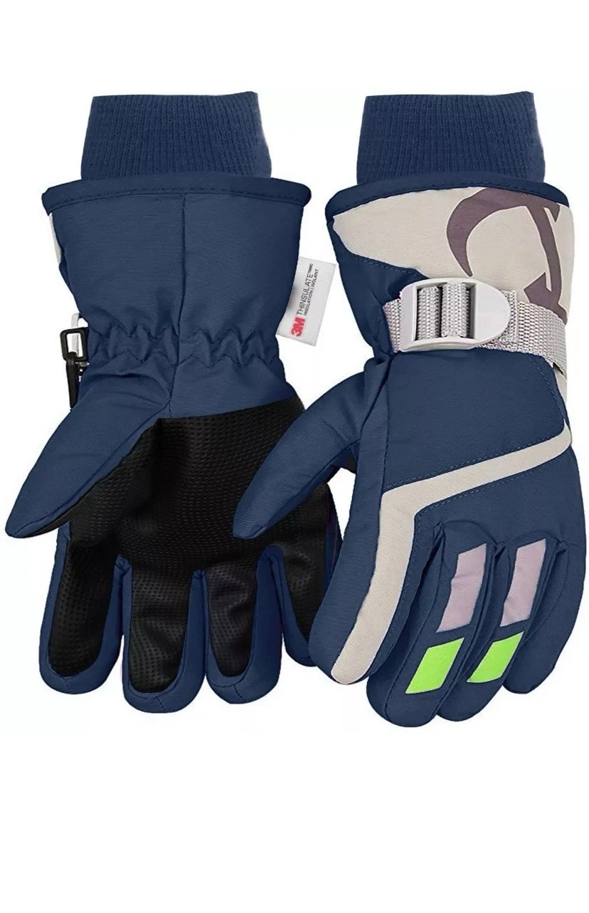 7-mi Snow Gloves for Kids, Winter Warm Water-Resistant Gloves for Skiing Snow...
