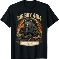 Big Boy 4014 Steam Engine Locomotive Train Vintage Railroad T-Shirt