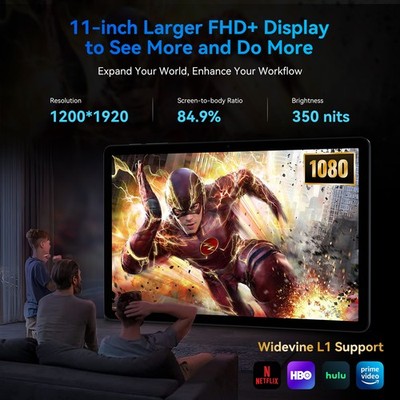 TABWEE T90 Android Tablet With GPS 11 Inch Andriod 16 24GB+128GB