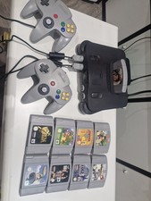 Nintendo 64 N64 Console Bundle with 2 Controllers and 9 Games Zelda, Mario